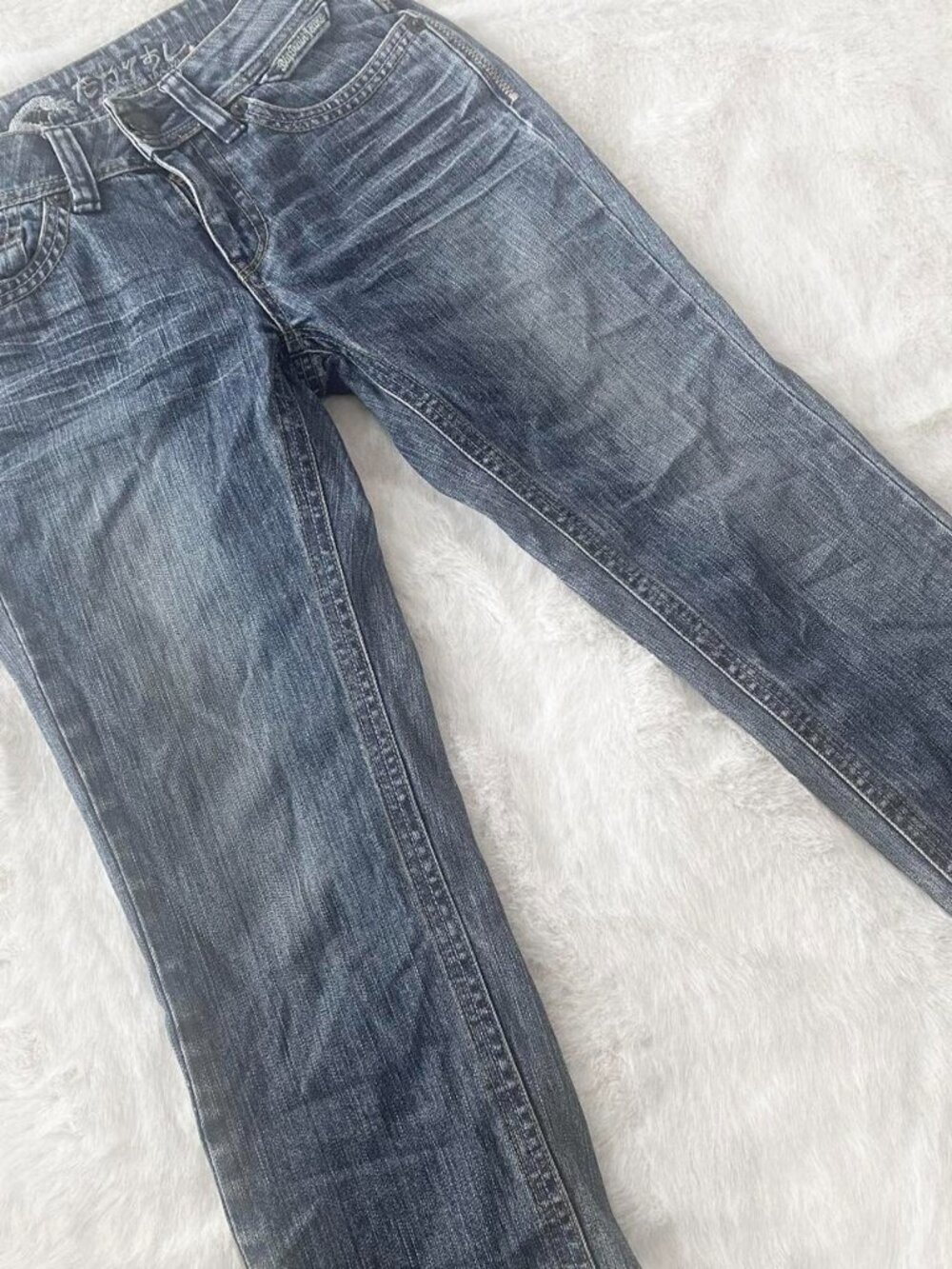 y2k lowrise bootcut capris ♡ osaka big train - Picture 3 of 4